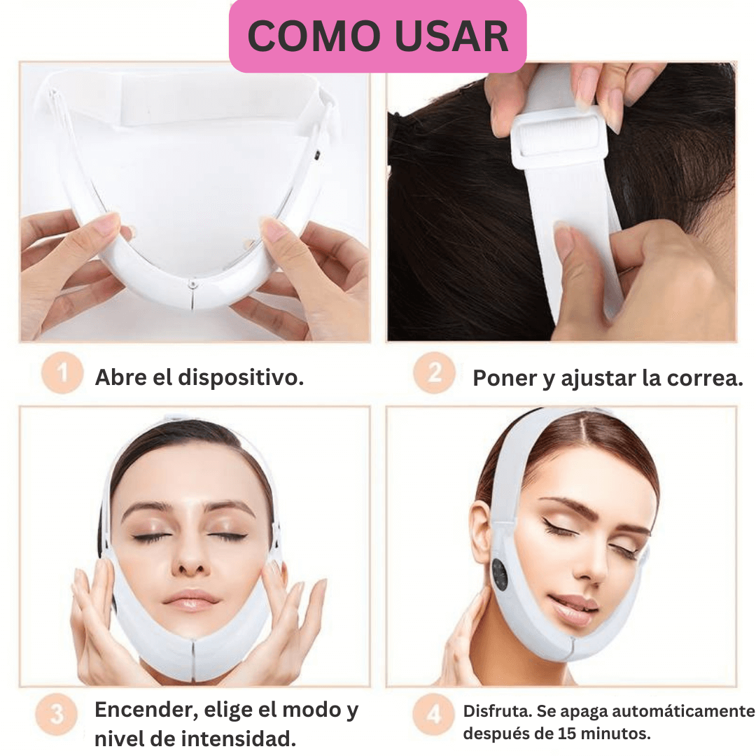 Reductor de Doble Mentón y Masajeador Facial V-LINE: Tu Secreto para una Línea de Mandíbula Definida