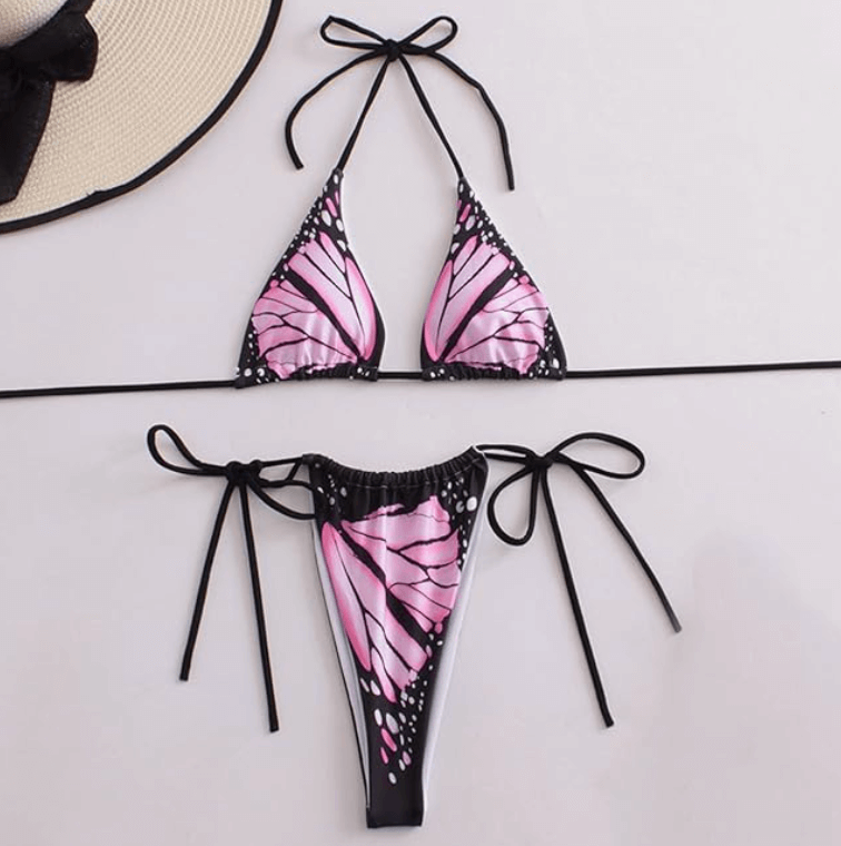 Luna | Bikini con Estampado Mariposa - Veronica Paz